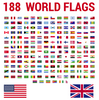 Flags of national countries - flag Vector