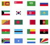 Flags of national countries - flag Vector