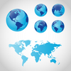 Globe and Map Vector Elements