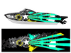 Vector Vehicle Wrap Design - Boat Wrap 2