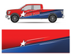 Vector Vehicle Wrap Design - Truck Wrap - Lone Star
