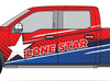 Vector Vehicle Wrap Design - Truck Wrap - Lone Star