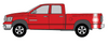 truck stripes with star - decal - vector